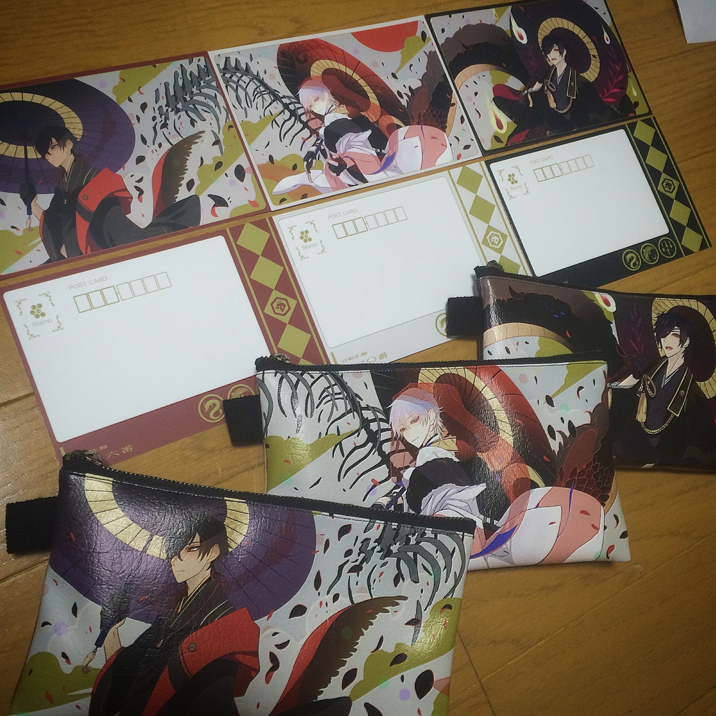 【515M】 繋がる伊達組 ポストカード 3種セット【刀剣乱舞】