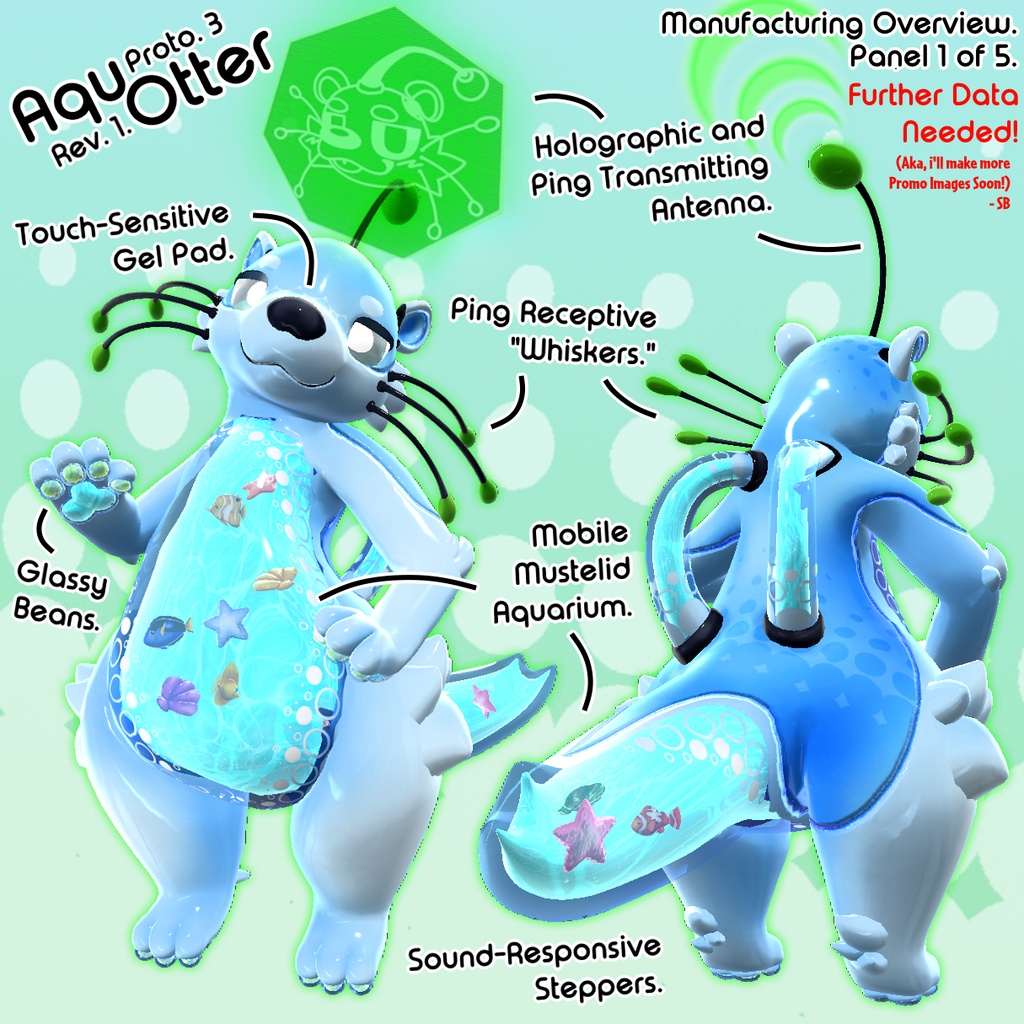 アクァター AquOtter 水獺 - Aero Otter Robot Base Model~!!