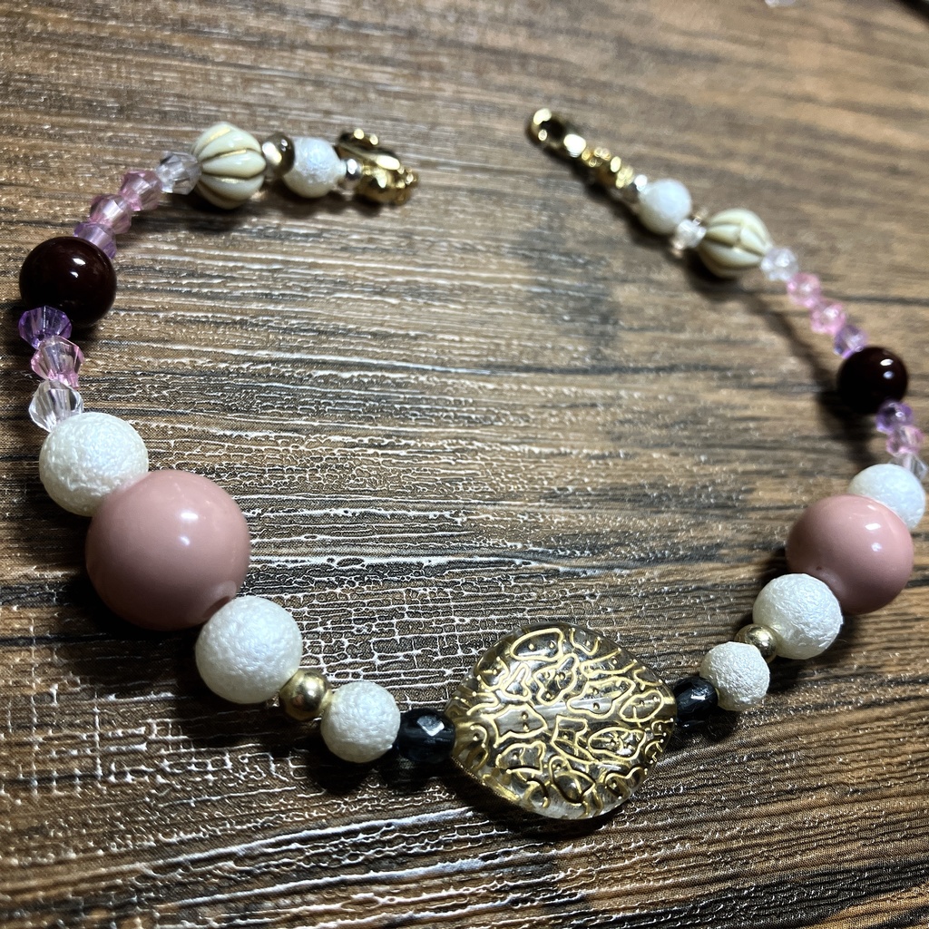 アンティーク風ビーズの羽織紐 