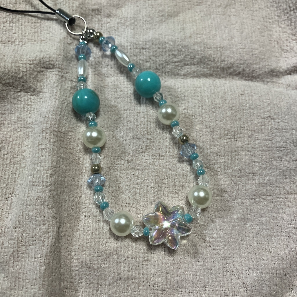 【ハンドメイド】海のスマホストラップ