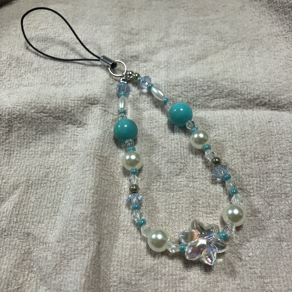 【ハンドメイド】海のスマホストラップ