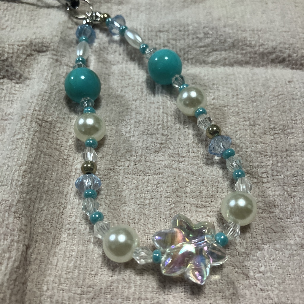 【ハンドメイド】海のスマホストラップ