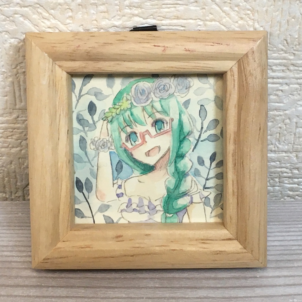 ミニ原画『花かんむり』