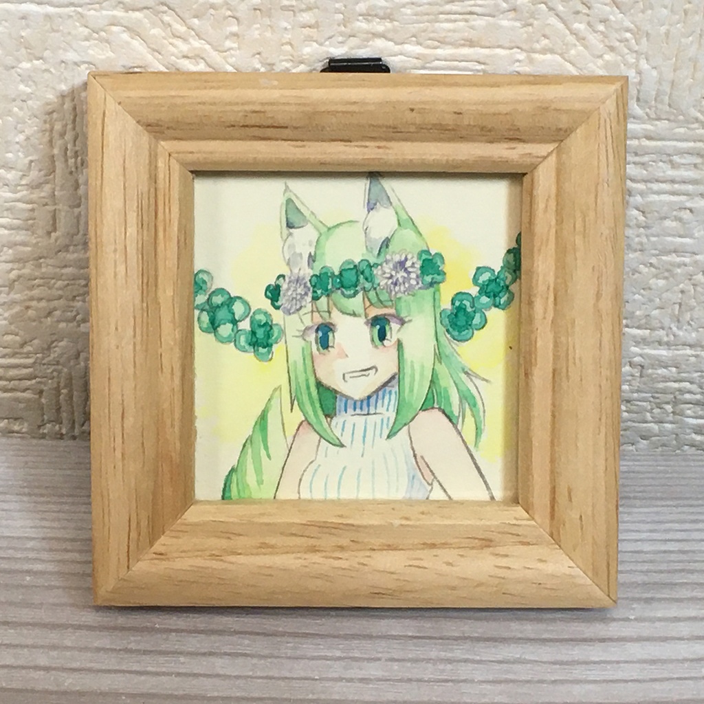 ミニ原画『花かんむり』