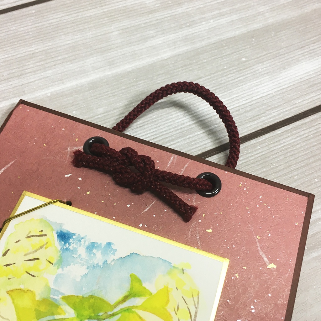 透明水彩色紙 いちょう 頭の上のパンダ Booth