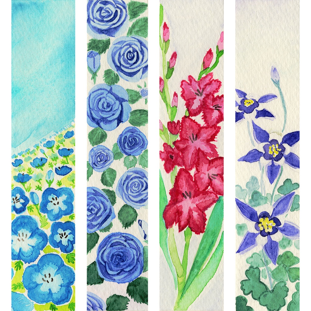 水彩原画しおり『勝利・成功のしおり』