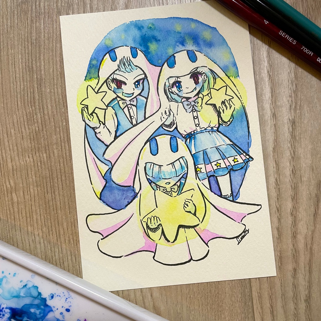 ゴースト×星×青