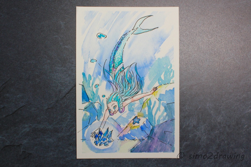 6月 人魚×鉱石×青