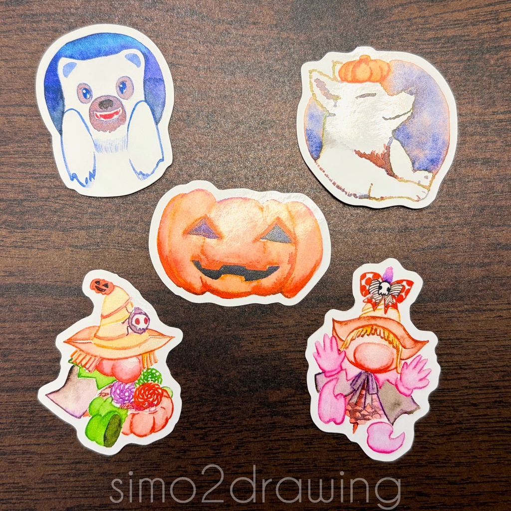  arcaの森のハロウィンシール