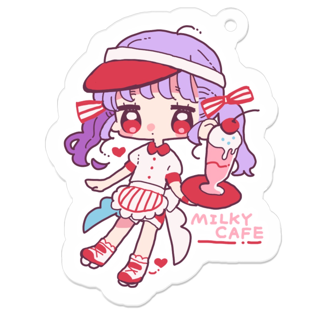 アクリルキーホルダー［ミント（ミルキーカフェ）］