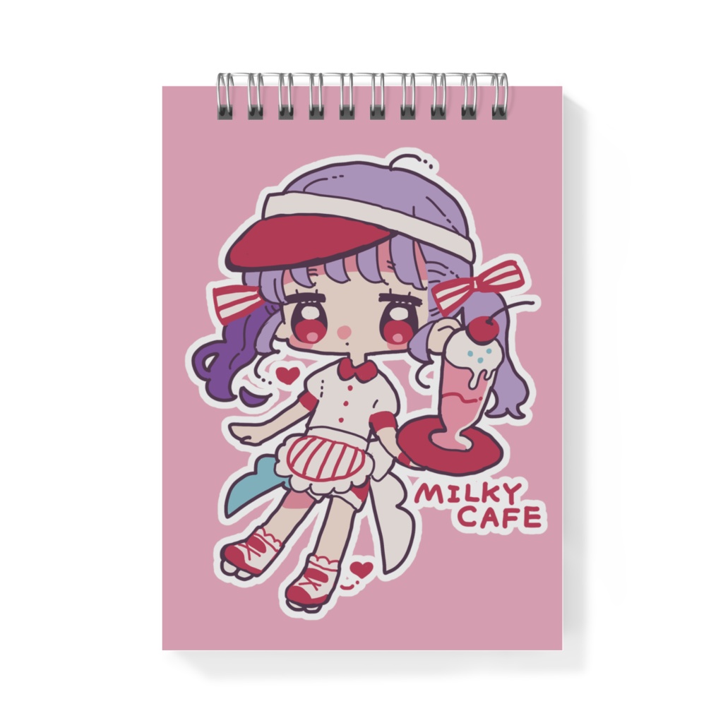 メモ帳［ミント（ミルキーカフェ）］