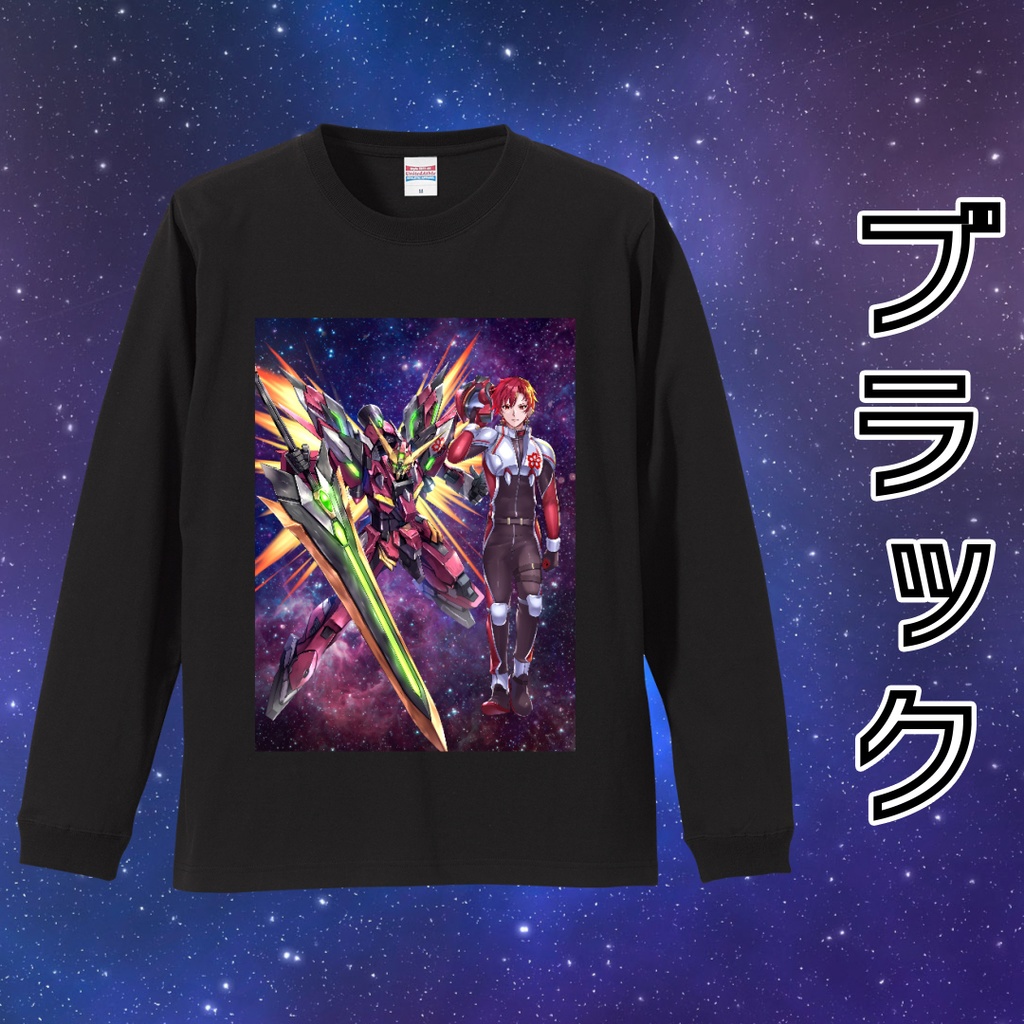 呟崎桜花 3周年記念リブ付きロングスリーブTシャツ