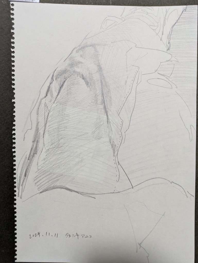 病院にて　ドローイング