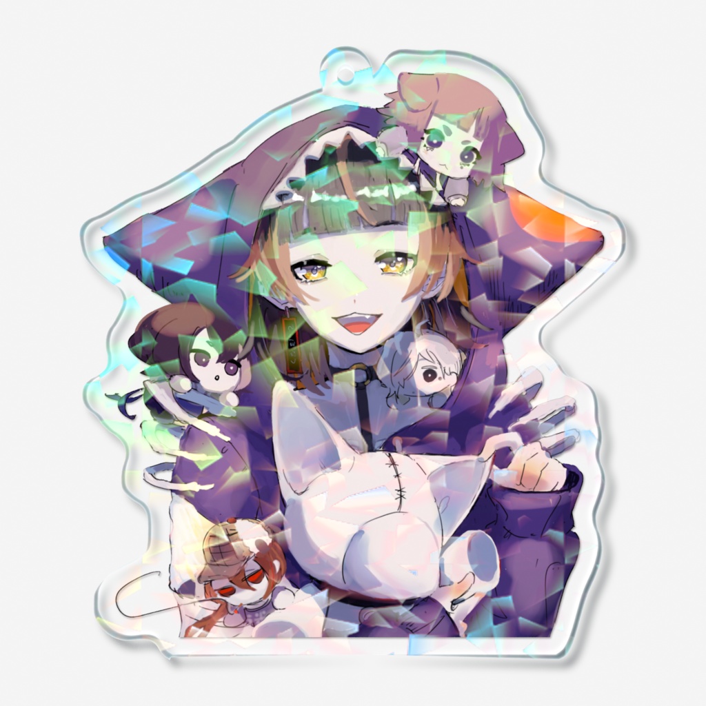 あきの寝間着しっぽのホログラムアクキー