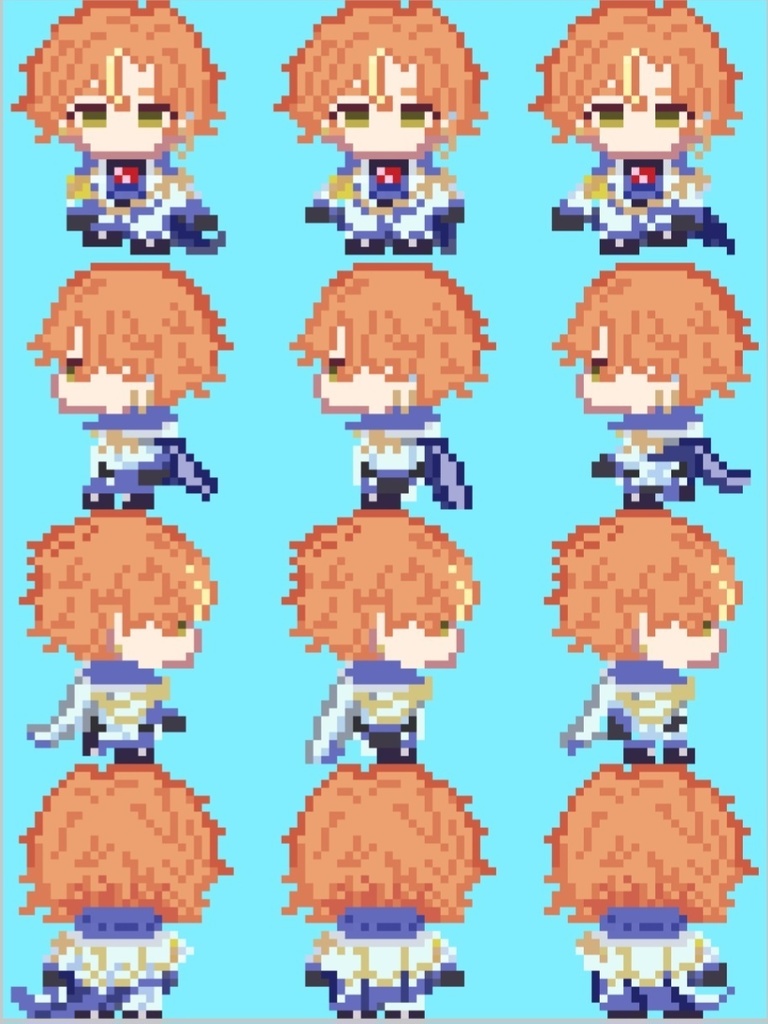 【ピクスク】白騎士アバター