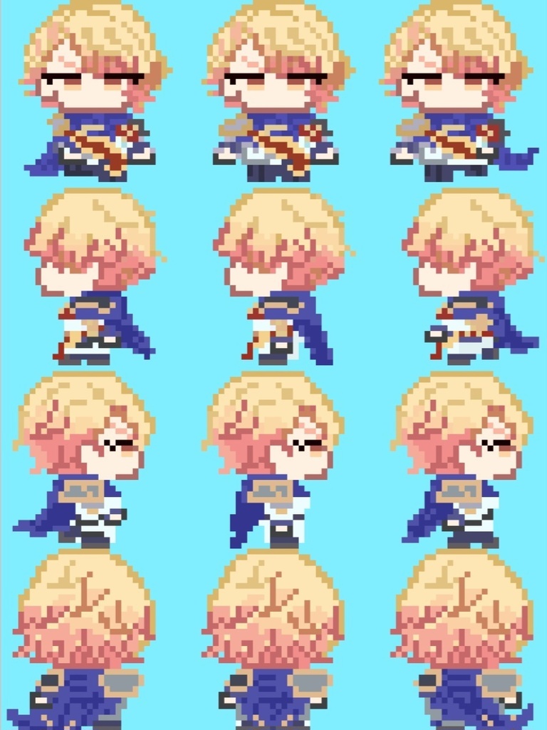 【ピクスク】白騎士アバター