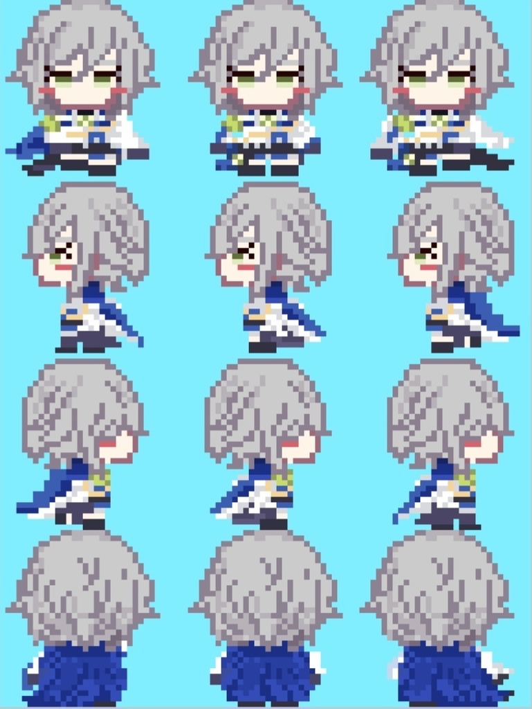 【ピクスク】白騎士アバター