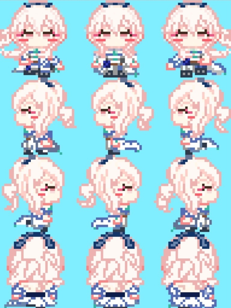 【ピクスク】白騎士アバター