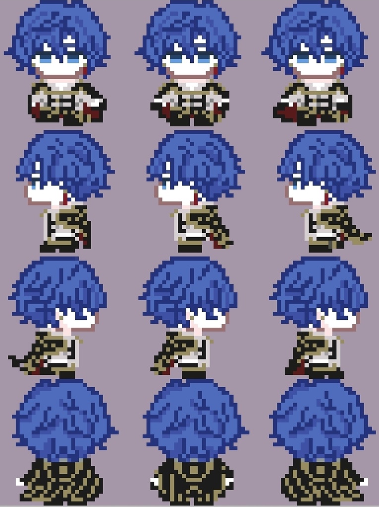 【ピクスク】黒騎士アバター