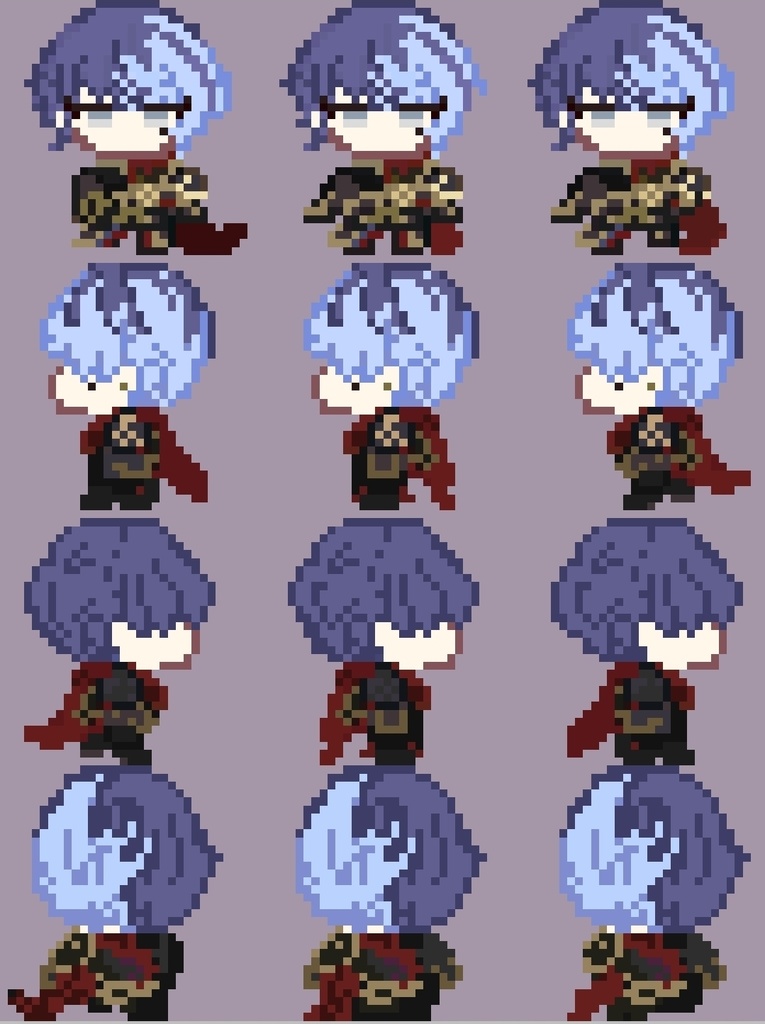 【ピクスク】黒騎士アバター