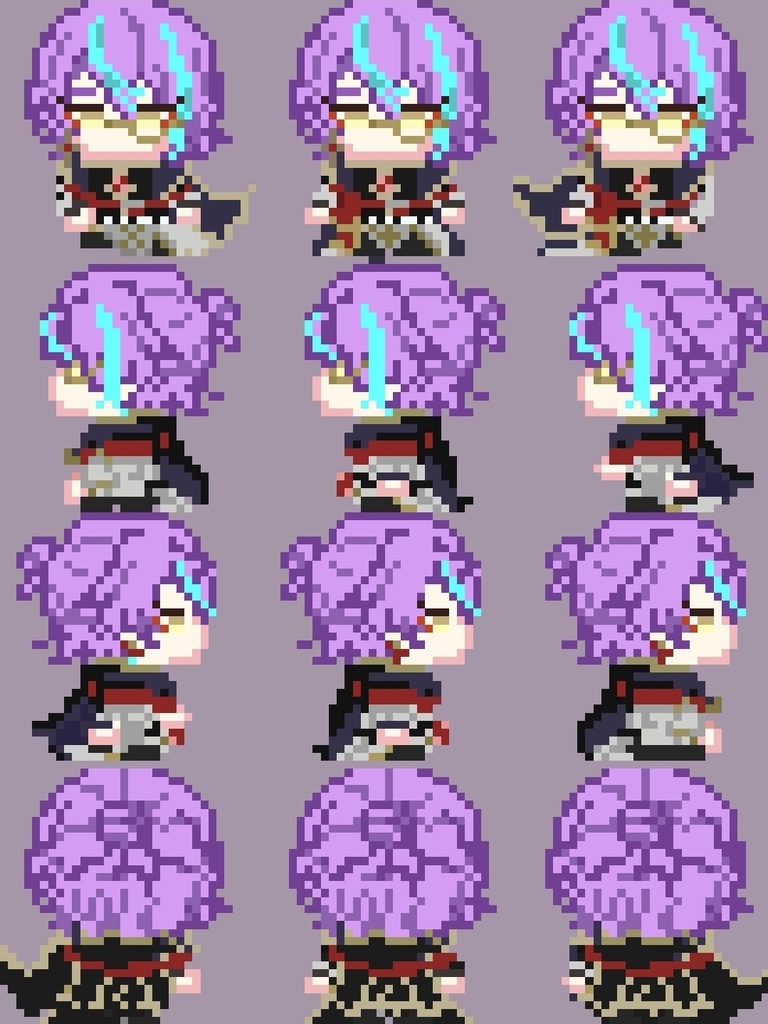 【ピクスク】黒騎士アバター