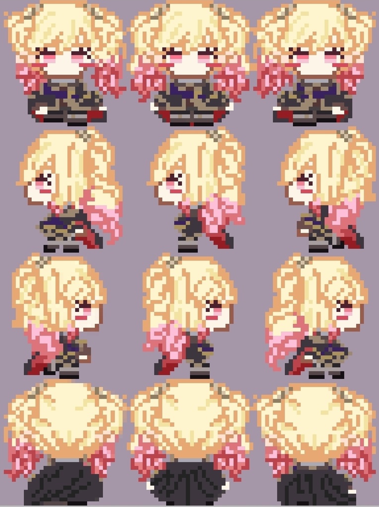 【ピクスク】黒騎士アバター