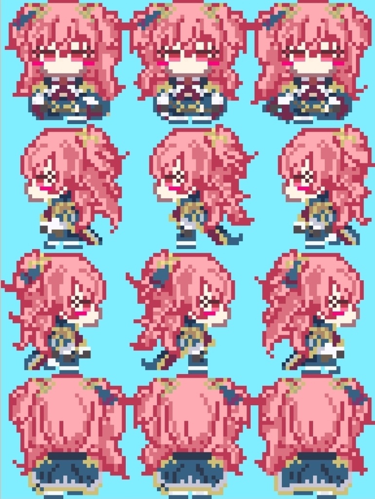 【ピクスク】乙女騎士アバター