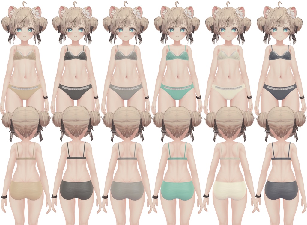 【マヌカ対応】レースブラジャー&ショーツセット