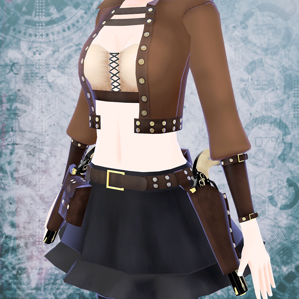 ガンスリンガー・ドロシー/ VRChat対応3Dモデル