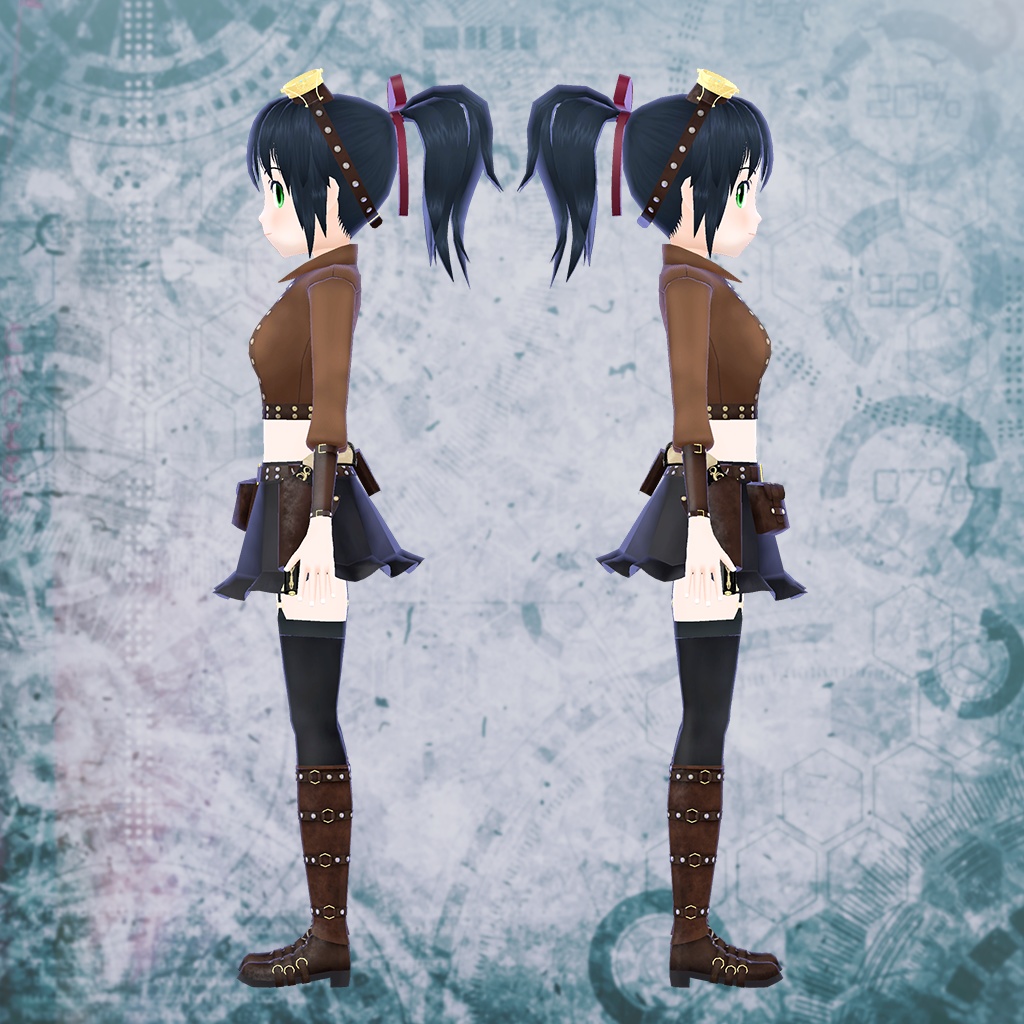 ガンスリンガー・ドロシー/ VRChat対応3Dモデル