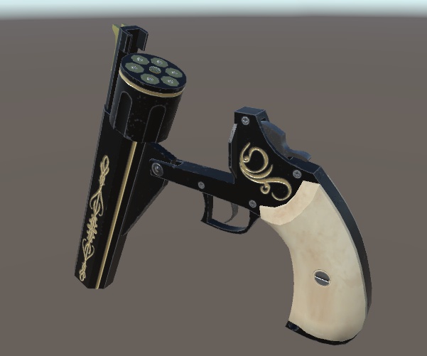 【3Dモデル】8inch 357Mag Revolver