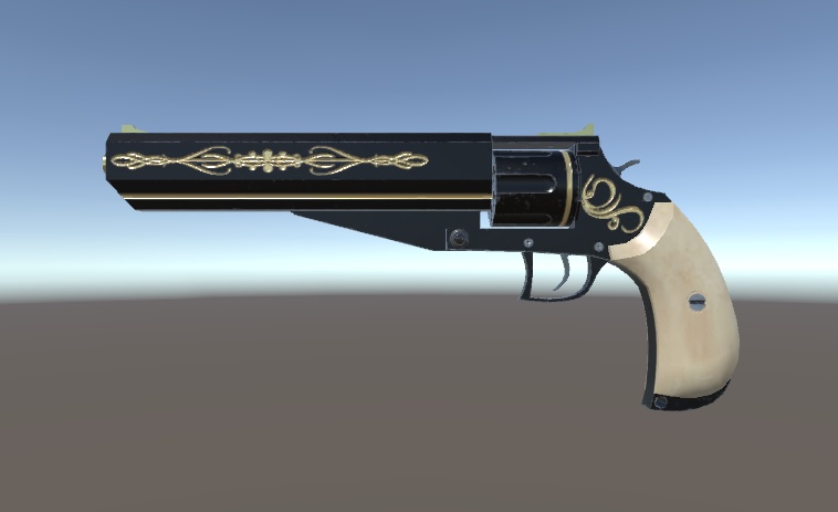 【3Dモデル】8inch 357Mag Revolver