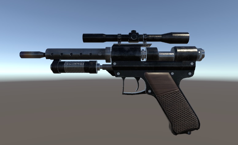 【3Dモデル】WR-18 Light Blaster Pistol