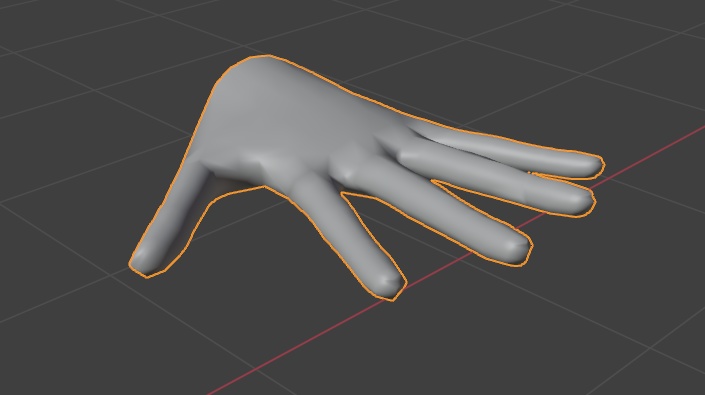【手:3Dモデル】