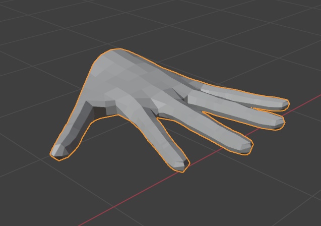 【手:3Dモデル】