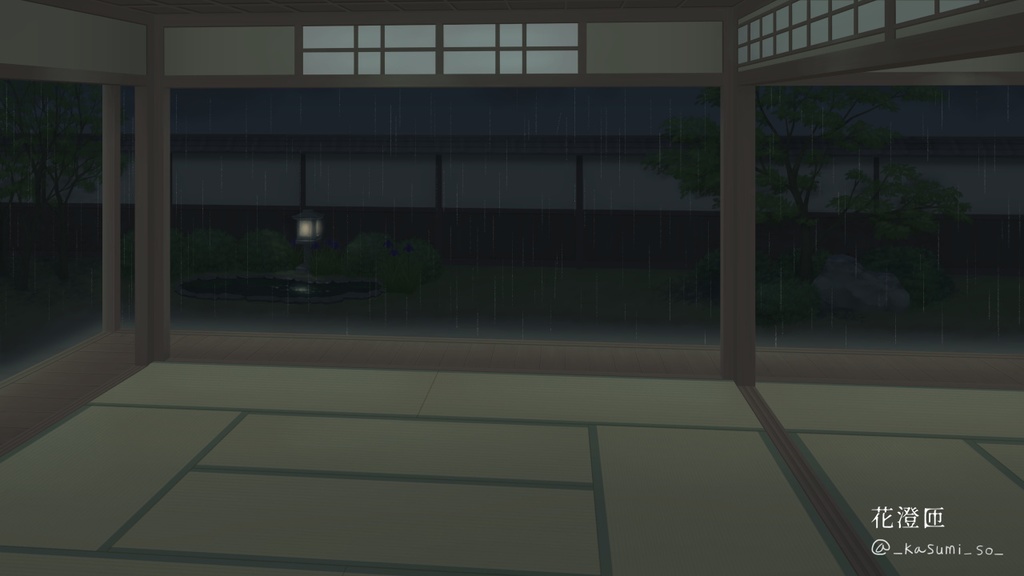 【無料背景素材】四季の庭