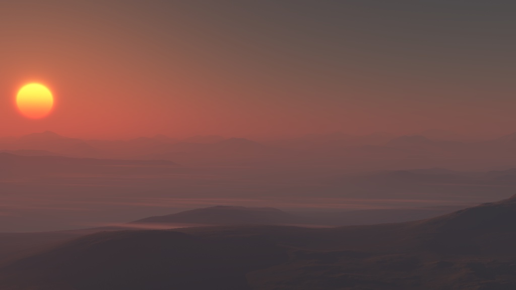 夕日