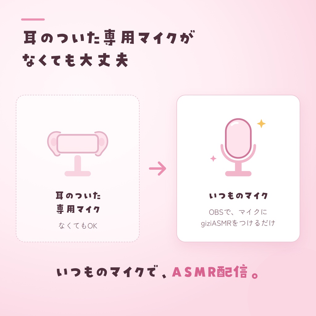 OBS用 疑似ASMRプラグイン - giziASMR