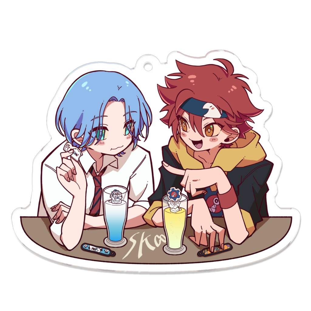 SK∞アニカフェコラボ記念アクリルキーホルダー