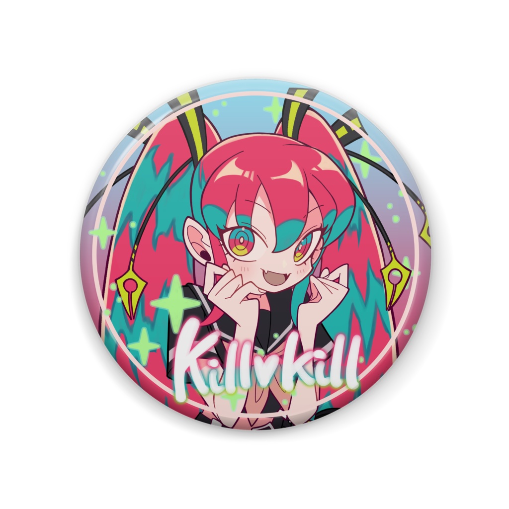 【オリジナル】Kill❤︎kill 缶バッジ【キルキラ】