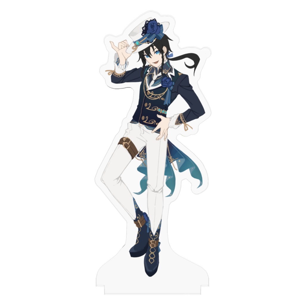 【オリジナル】冒険者 アクリルフィギュア【青薔薇】