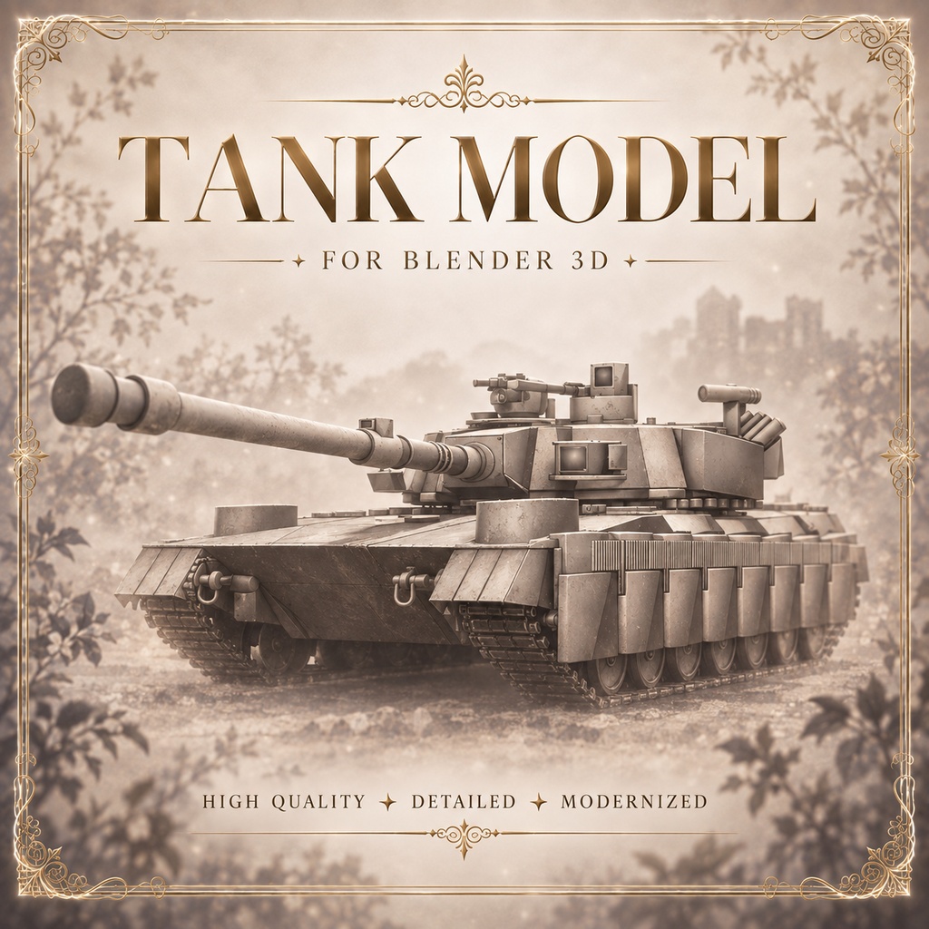 Tank model-戦車モデル“”AGT-1.5 FE“”白モデル-White model