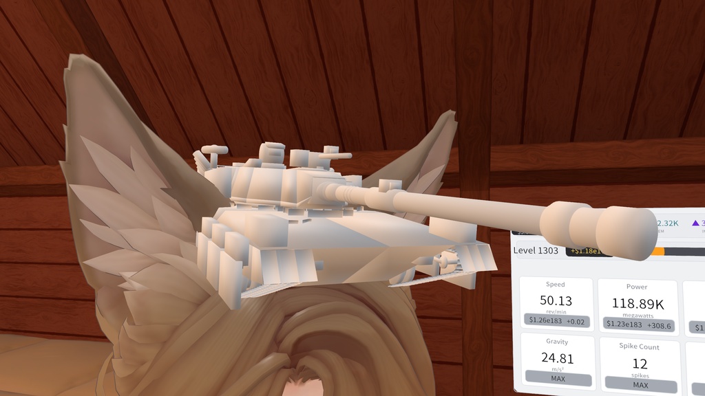 Tank model-戦車モデル“”AGT-1.5 FE“”白モデル-White model