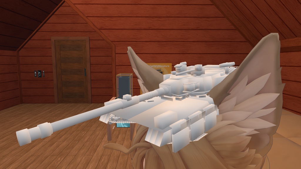 Tank model-戦車モデル“”AGT-1.5 FE“”白モデル-White model