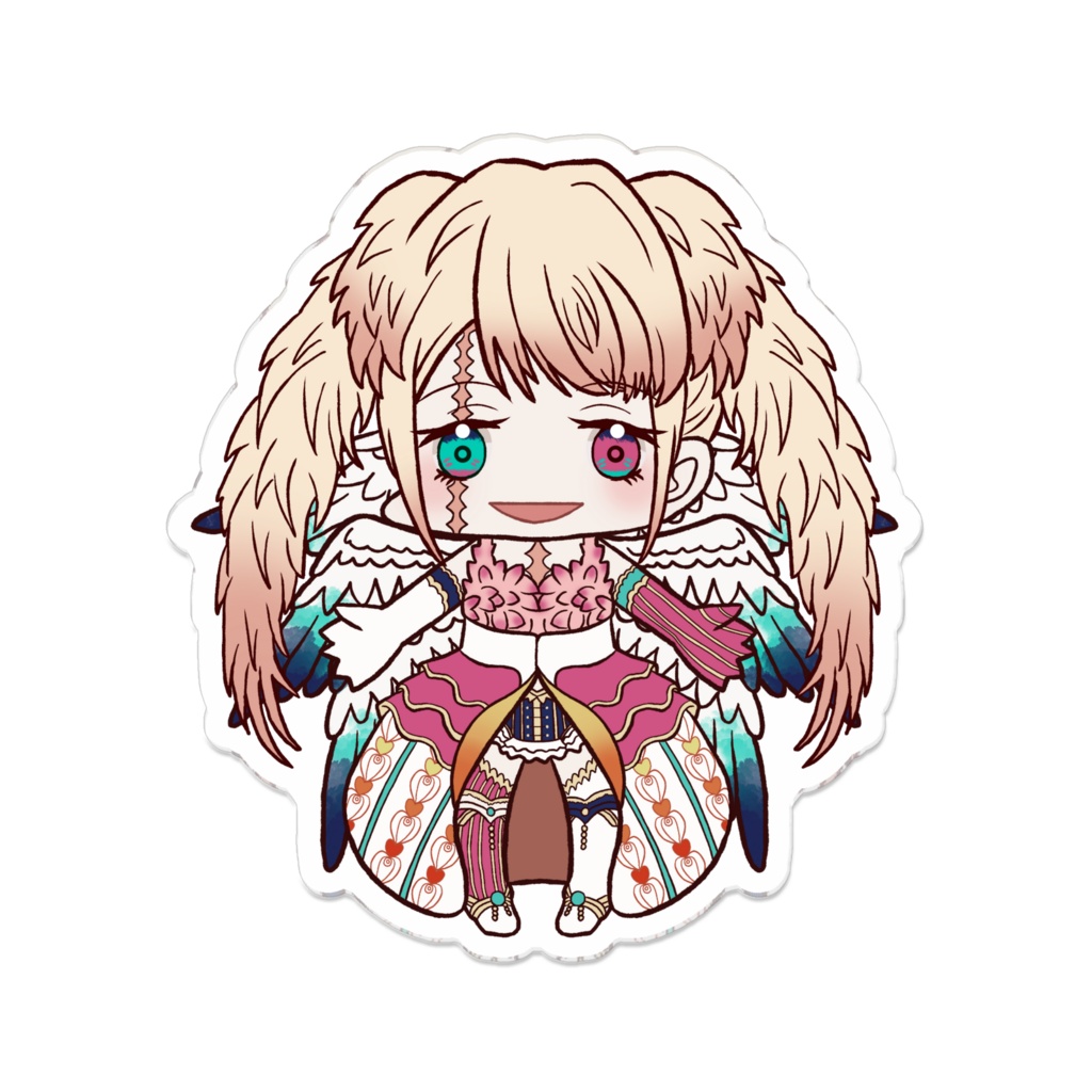 ルルペリトアクリルバッジ①