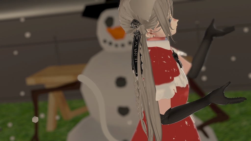 VRoid サンタ　クリスマスワンピース　衣装