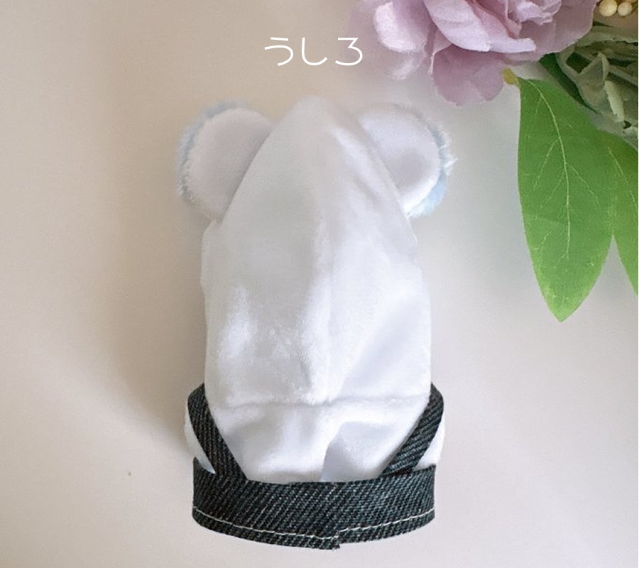 ふわふわくまフード&サロペット