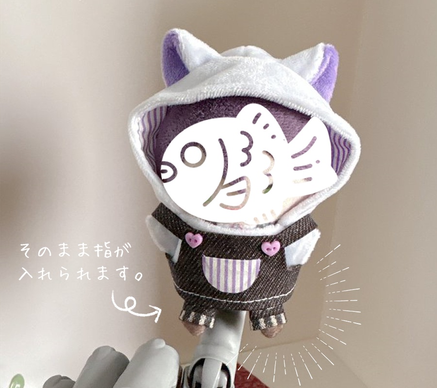 ねこフード&サロペット