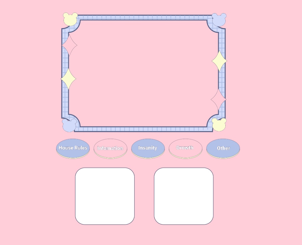 【無料/有料】水色とピンクの可愛部屋素材【ココフォリア用】