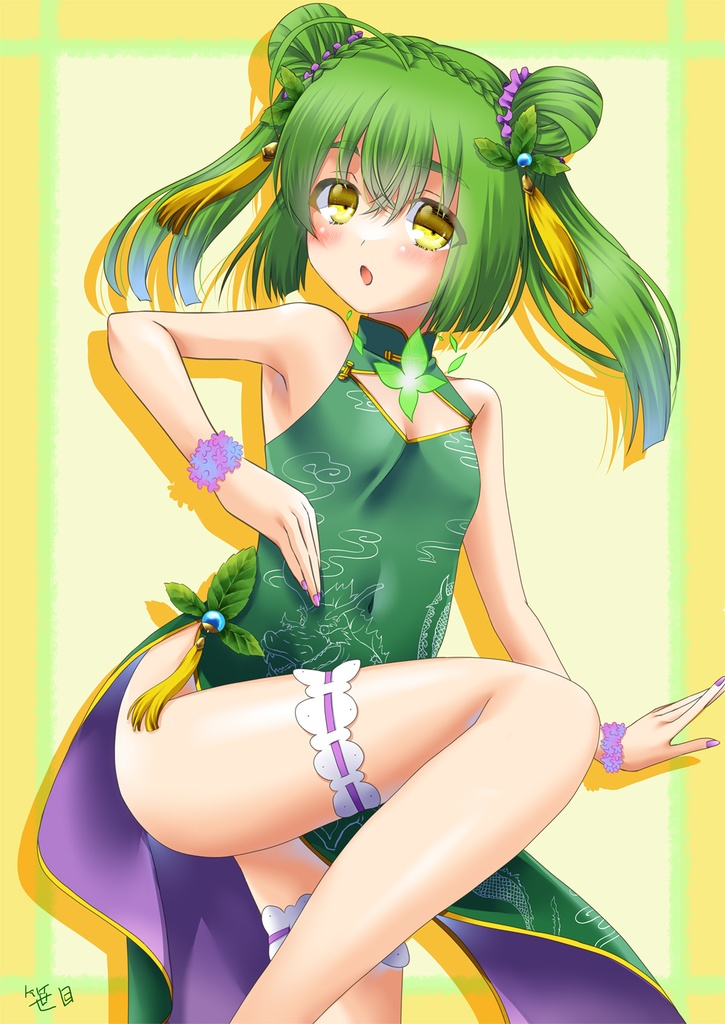 チーパオミントさんイラスト展示
